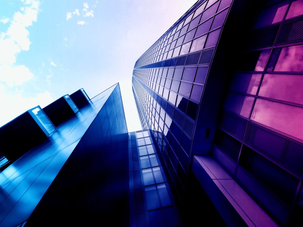 a low angle view of a building