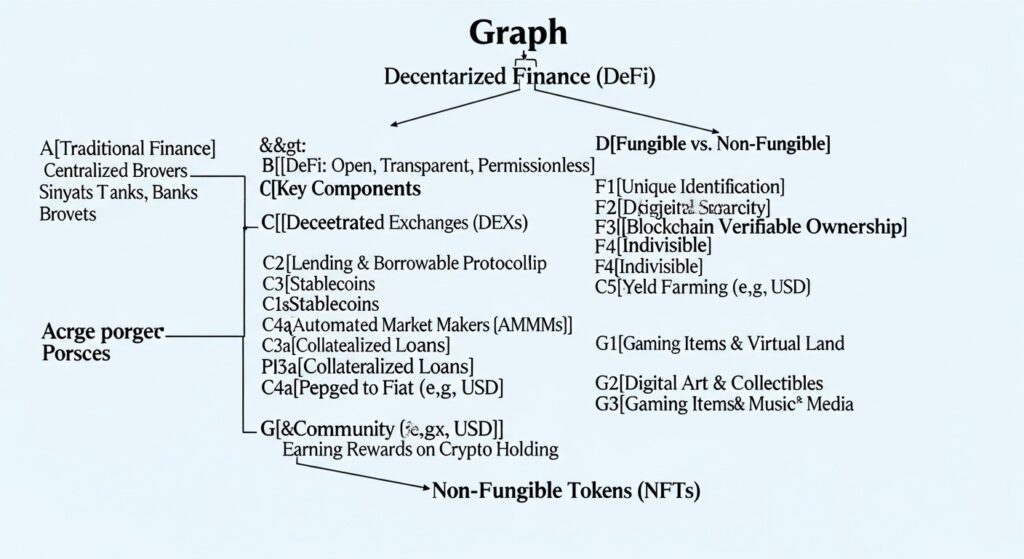defi and nfts explained &mdash; featured illustration